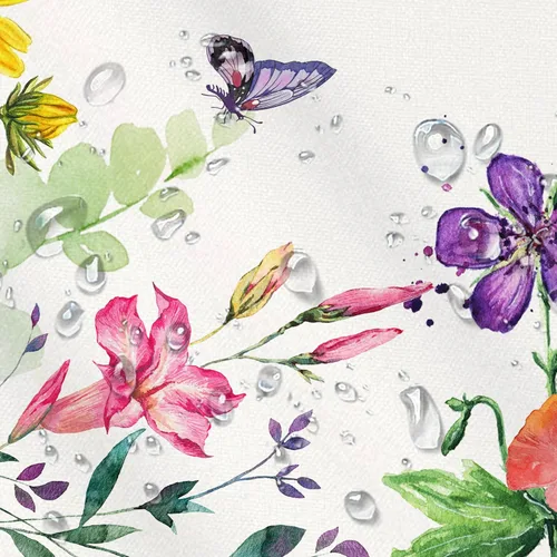 Miniatura 4 de Yighty Mantel ovalado de primavera y verano de 54 x 72 pulgadas, mantel de acuarela floral de primavera, mantel impermeable resistente a