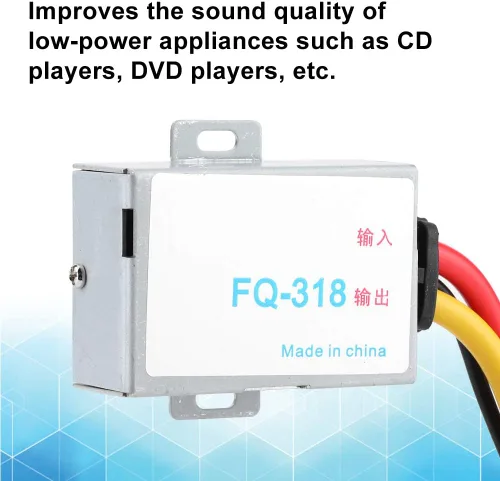Miniatura 5 de Filtro de ruido de audio para automóvil, filtro supresor de ruido de 12 V, filtro de potencia de audio, reductor de ruido estéreo para sistema