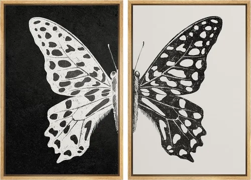 Miniatura 67 de MUDECOR Impresión en Lienzo Enmarcado Arte de Pared Anillos de Árbol de Madera de Roble Ilustración de la Naturaleza Arte Moderno Decorativo