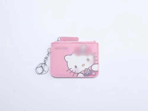 Miniatura 7 de G-Ahora Cartera de anime para mujeres y niñas, monedero de anime, tarjetero con cordón, Gatito C, Cartera novedosa