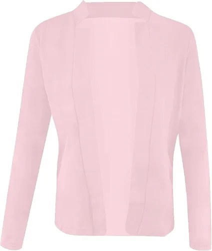 Miniatura 4 de Chaquetas ligeras para mujer, estilo casual, manga larga, frente abierto, chaqueta elegante, para trabajo, oficina, trajes profesionales