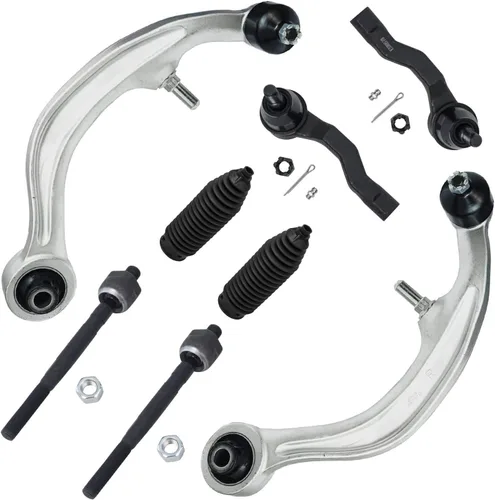 Miniatura 349 de Detroit Axle - Kit de brazos de control de extremo delantero de 8 piezas para Dodge Dakota 00-04, Durango 00-03, 4 brazos de control superior e