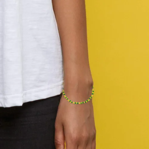 Miniatura 3 de In Season Jewelry Babalawo - Pulsera unisex con cuentas doradas y amarillas para hombres y mujeres adultos, Plástico, Sin gemas.