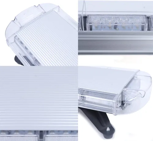Miniatura 7 de Luz estroboscópica de emergencia de 51 pulgadas, 21 modos intermitentes, tira estroboscópica de 96 LED con interruptor de pantalla digital, barras