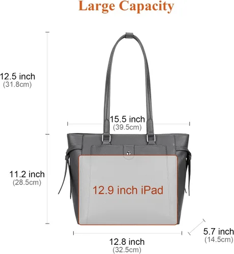 Miniatura 5 de Over Earth Bolso de hombro de cuero PU para mujer, bolso de trabajo casual