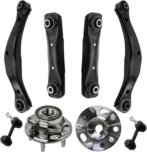 Miniatura 269 de Detroit Axle - Kit de nudillos de dirección delantera izquierda para Ford Edge Lincoln MKX 07-10, cojinete de rueda del lado del conductor, nudillo