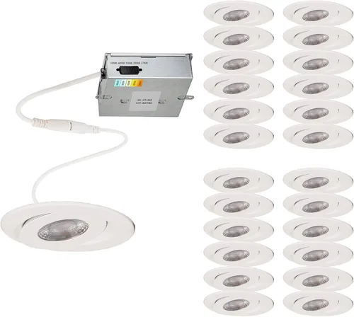 Miniatura 18 de WAC Lighting Lotos - Luz LED empotrable redonda ajustable de 2 pulgadas, 3000K blanco cálido, 6W, 530 lúmenes, clasificación IC hermética, 120V-277V