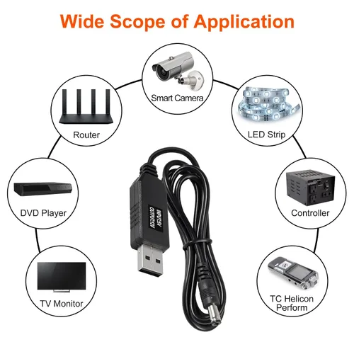 Miniatura 5 de AITRIP 10 unids/set DC 5.5X 0.083 in hembra de ángulo recto conector conector conector adaptador de corriente macho universal con cable