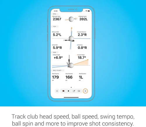 Miniatura 3 de Garmin Approach R10 Monitor de lanzamiento de golf portátil con pelotas Vice Pro Plus Practica en casa o en el campo de conducción Métricas