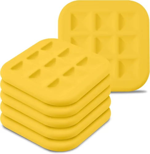 Miniatura 18 de Paquete de 6 salvamanteles de silicona para platos calientes, almohadillas calientes para cocina, salvamanteles para ollas y sartenes calientes