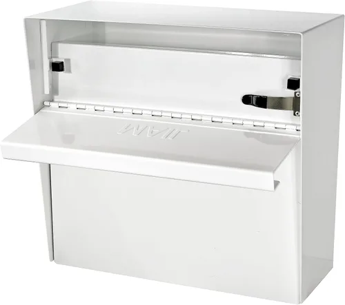 Miniatura 3 de Mail Boss 7169 Buzón de Seguridad Metro con Cerradura para Montaje en Pared, Blanco Alpino Blanco (Alpine White)