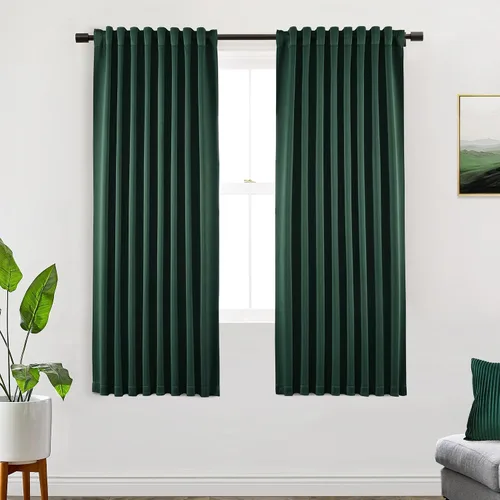 Miniatura 87 de SHINELAND Cortinas opacas cortas para ventanas de dormitorio, cortinas de baño, 45 pulgadas de largo