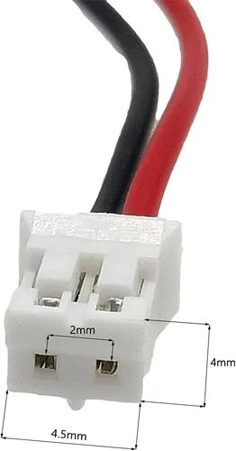 Miniatura 7 de Número de pieza verificado MSDS: 654060, batería recargable de iones de polímero de litio Li Lipo de 3.7V 2000mAh con conector JST de 2 pines