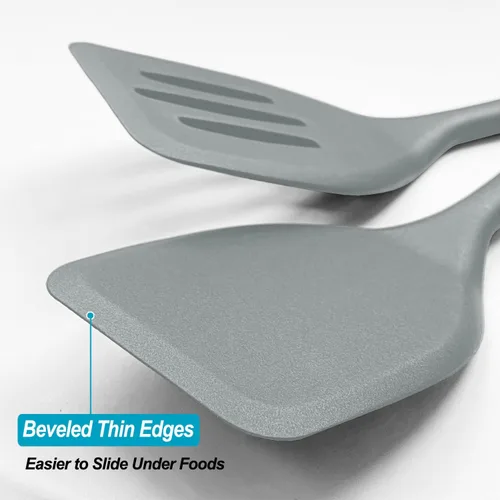 Miniatura 4 de Juego de espátulas de silicona con diseño de una pieza sin costuras, resistentes al calor, espátulas de goma antiadherentes para hornear y cocinar