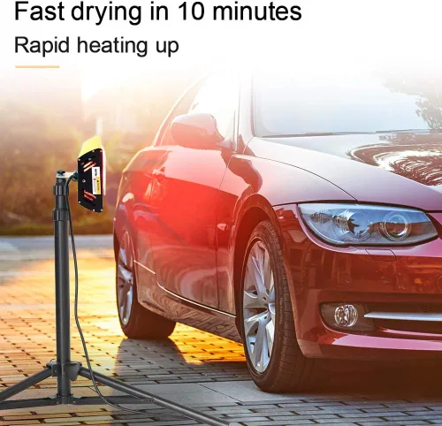 Miniatura 7 de DATOUBOSS Lámpara infrarroja para hornear pintura 2000w secador de secado de onda corta lámpara con soporte