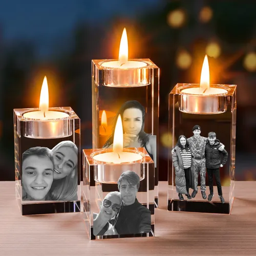 Miniatura 4 de Marco de cristal grabado con fotos personalizadas, regalos únicos para bodas, compromisos, aniversarios, regalos especializados para momentos