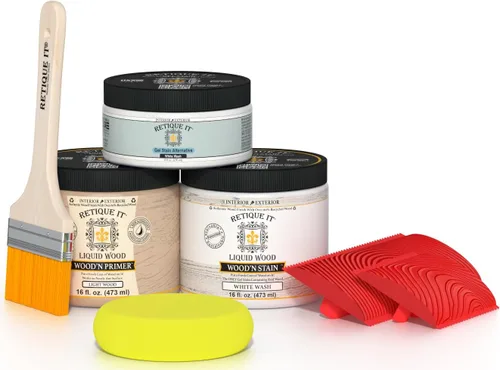 Miniatura 54 de Retique It Kit multiusos con acabado de madera - GO Beyond de madera falsa con imprimación a base de madera líquida pintable y tinte de gel - 60