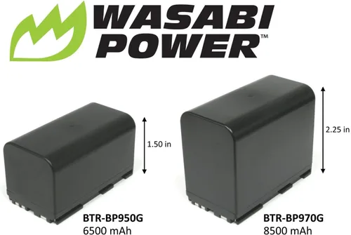 Miniatura 2 de Wasabi Power Paquete de 2 cargadores de batería para Canon BP-970G, BP-975 y Canon EOS C100 Mark II, C300 PL, C500 PL, GL2, XF200, XF205, XF300