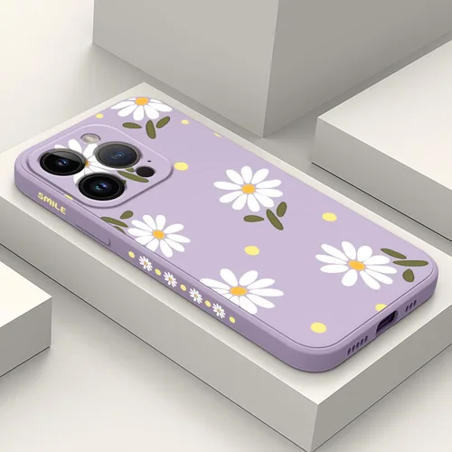 Miniatura 13 de LEECG Funda para iPhone 14 con Patrón de Flores de Mariposa de Astronauta, Forro de Microfibra Suave Anti-Rayones en el Interior, Cubierta