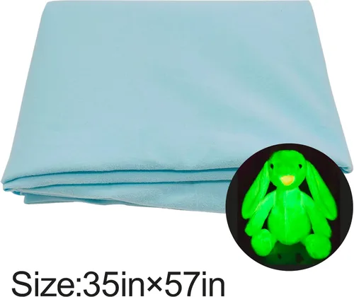 Miniatura 4 de Tela que brilla en la oscuridad, tela brillante para coser ropa, tela de poliéster luminosa para tela iluminada para ropa, decoraciones, suministros