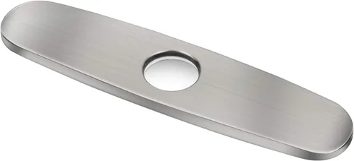 Placa de cubierta de un solo orificio de 10 pulgadas, placa de protección de acero inoxidable para fregadero de cocina de 1 o 3 agujeros, cubierta