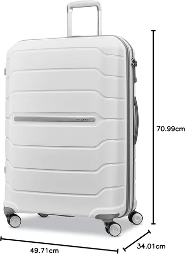 Miniatura 77 de Samsonite Freeform – Maleta rígida, expandible con ruedas dobles giratorias, Blanco
