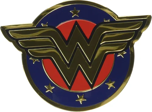 C&D Visionary Escudo original de Wonder Woman Wonder Woman con licencia oficial, obra de arte original, multicolor, 2 pulgadas