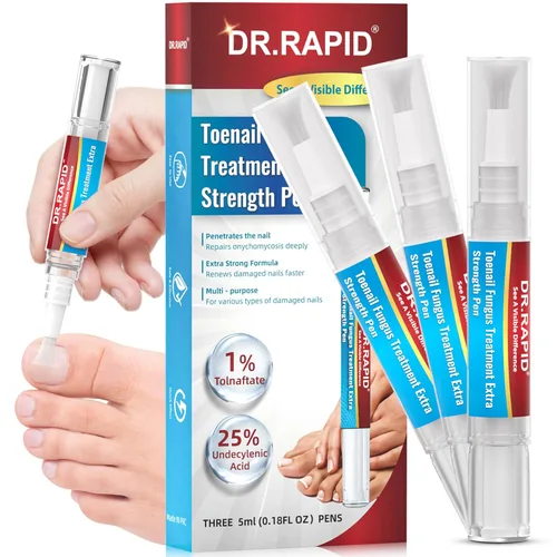Tratamiento de hongos en las uñas de los pies extra fuerte – DR.RAPID - Bolígrafo de tratamiento de hongos en las uñas con 25% de ácido undecilénico