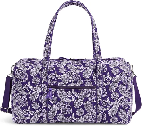 Miniatura 2 de Vera Bradley Women's Cotton Collegiate Large Travel Duffle Bag (Multiple Teams Available)