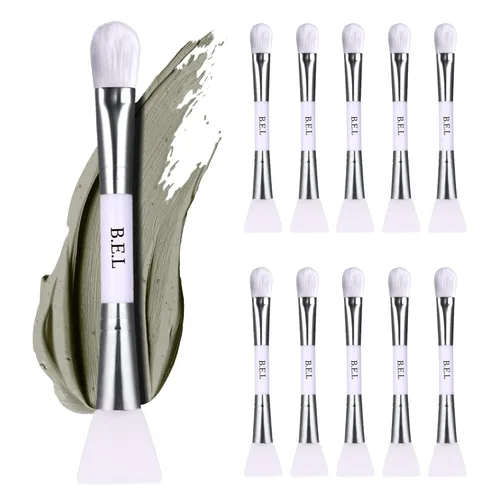 Miniatura 12 de Bare Essentials Living - Cepillo para mascarilla facial de arcilla (1 paquete, blanco) Herramienta de cepillo aplicador de máscara facial
