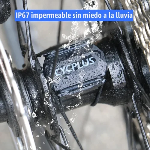 Miniatura 2 de CYCPLUS Sensor de velocidad y cadencia de ciclismo Bluetooth y ANT+ Sensor inalámbrico de cadencia de bicicleta Velocidad IP67 impermeable