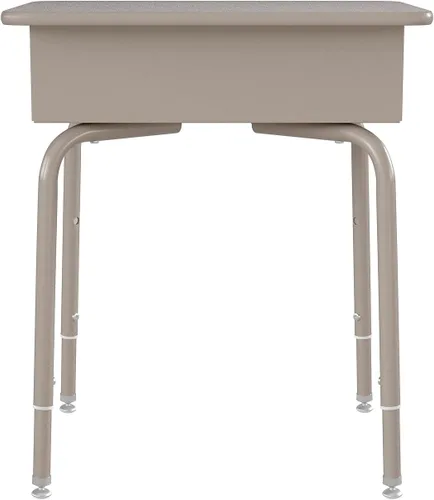 Miniatura 8 de Flash Furniture Billie - Escritorio para estudiantes – Escritorio escolar de granito gris – Marco de metal plateado – 24 pulgadas de ancho x 18