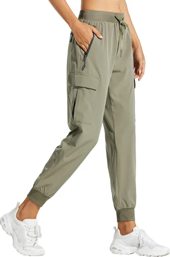 Libin - Pantalones deportivos tipo cargo para mujer, ligeros, de secado rápido, para senderismo, entrenamiento, descanso, uso casual, exteriores