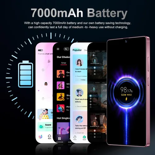 Miniatura 4 de MMY I25 Ultra 5G teléfono inteligente desbloqueado, 16GB+512GB (rosa)
