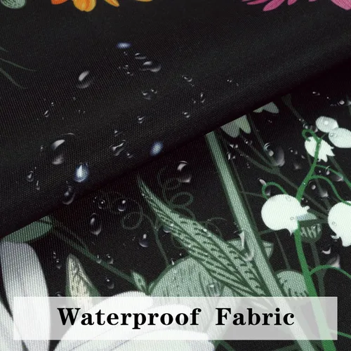 Miniatura 6 de ASPMIZ Delantal floral para adultos, delantal impermeable para mujer con 2 bolsillos, delantales de cocina de flores con correa ajustable