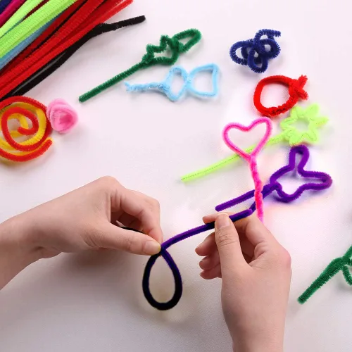 Miniatura 6 de 100 Piezas Limpiapipas Morados, Limpiapipas para Manualidades DIY Artes y Artesanías Decoraciones, Tallos de Chenilla (Morado)