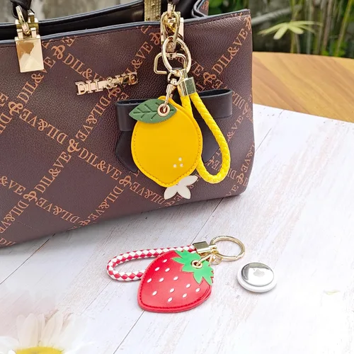 Miniatura 42 de CATCH ON Paquete de 2 fundas de cuero para Airtag para llavero, bonitos accesorios Kawaii adecuados para Airtag