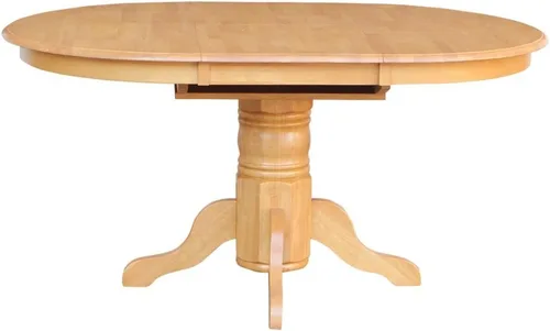 Miniatura 6 de East West Furniture AAVT-BLK-TP mesa de comedor Avon para la cocina - una mesa ovalada de madera maciza con hoja de mariposa y base de pedestal