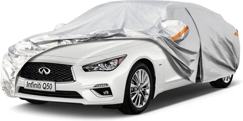 Miniatura 37 de Kayme Funda de automóvil de 6 capas para Audi A4 Sedan (2011-2023), impermeable para todo tipo de clima, cubierta exterior completa, protección