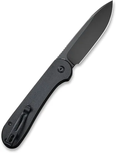 Miniatura 2 de CIVIVI C2103A Elementum - Navaja de bolsillo plegable con hoja de 3.47" 14C28N, mango de G10, con bloqueo de botón para EDC (Negro)