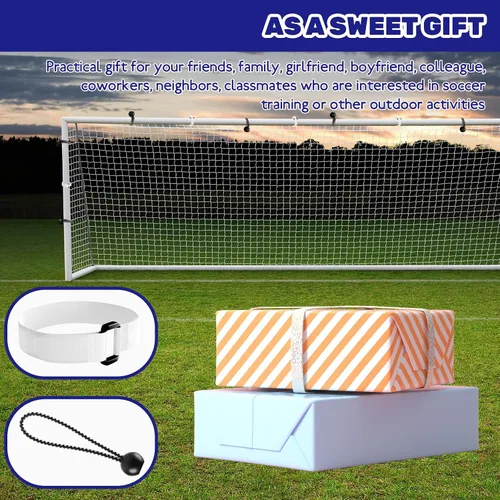 Miniatura 7 de 60 correas de fijación de red para porteros y pelotas elásticas de fútbol de 5.9 pulgadas, sujetadores de trampa de rebote de fútbol resistentes