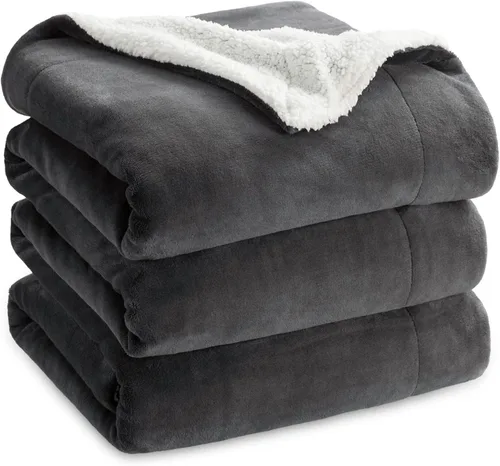 Bedsure GentleSoft - Manta de forro polar Sherpa tamaño Queen para cama, manta gruesa y cálida para mujeres y hombres, manta de felpa suave y 02 -