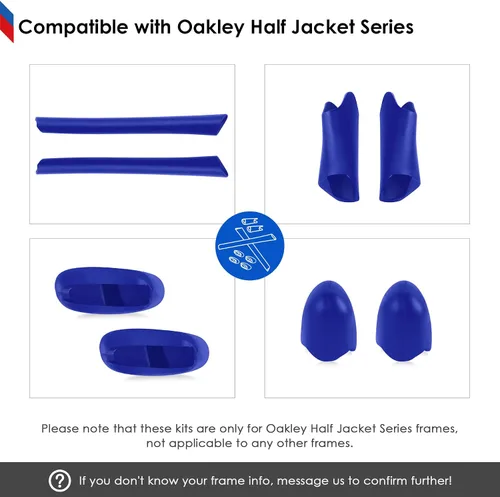 Miniatura 6 de BLAZERBUCK Kits de calcetines de repuesto para gafas de sol Oakley Half Jacket XLJ