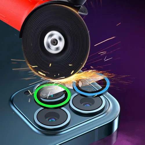 Miniatura 3 de Compatible con iPhone 11 Pro/11Pro Max/12 Pro Luminous Camera Lens Protector Ultra Thin Película de vidrio templado Protector de pantalla de cámara