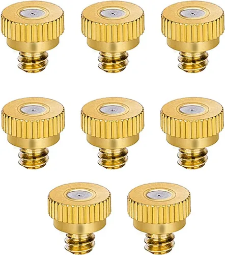 Miniatura 8 de G 3/16 Boquillas de nebulización de latón de 0.006 in / 0.006 pulgadas, boquilla pulverizadora atomizadora adecuada para refrigeración al aire