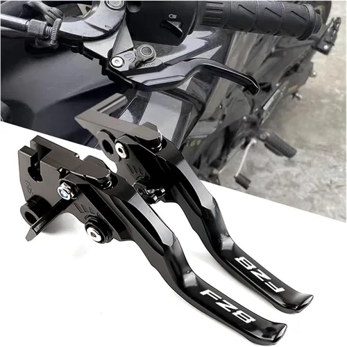 Miniatura 2 de 2025 New Brake Clutch Lever Motorcycle CNC Adjustable Brake Clutch Levers Compatible with Yamaha FZ8 FZ 8 Fz8 FAZER 2011-2015(Long Black)