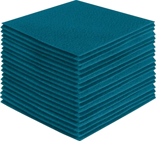 Miniatura 95 de FabricLA Hojas de fieltro acrílico para manualidades, cuadrados de fieltro precortados suaves de 4 x 4 pulgadas (3.9 in x 3.9 in), utiliza hojas