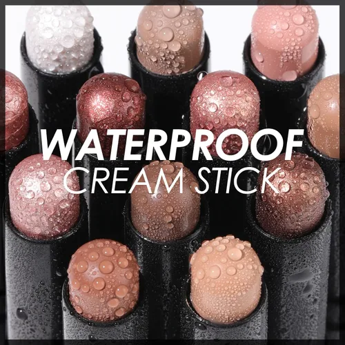 Miniatura 7 de FOCALLURE - Sombra de ojos en barra cremosa con acabado mate y brillante, lápiz iluminador suave y brillante para mujeres, maquillaje de sombra