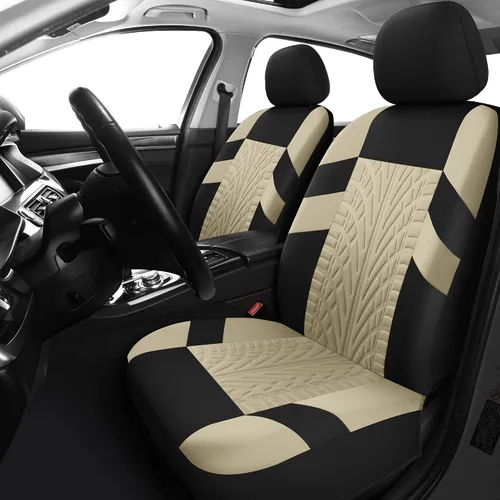 Miniatura 12 de VarCozy Fundas para Asientos de Coche Par Delantero, Fundas Universales de Tela para Asientos Delanteros de Coche, Fundas de Asiento Transpirables
