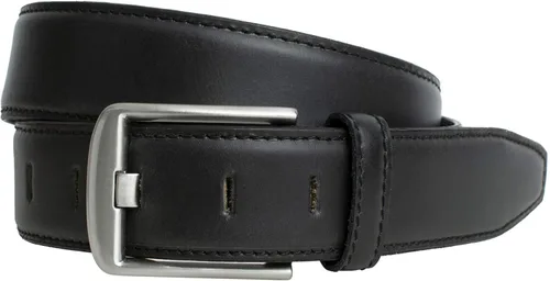 Miniatura 2 de Cinturón ancho negro II - Cuero de grano completo con hebilla certificada sin níquel Negro
